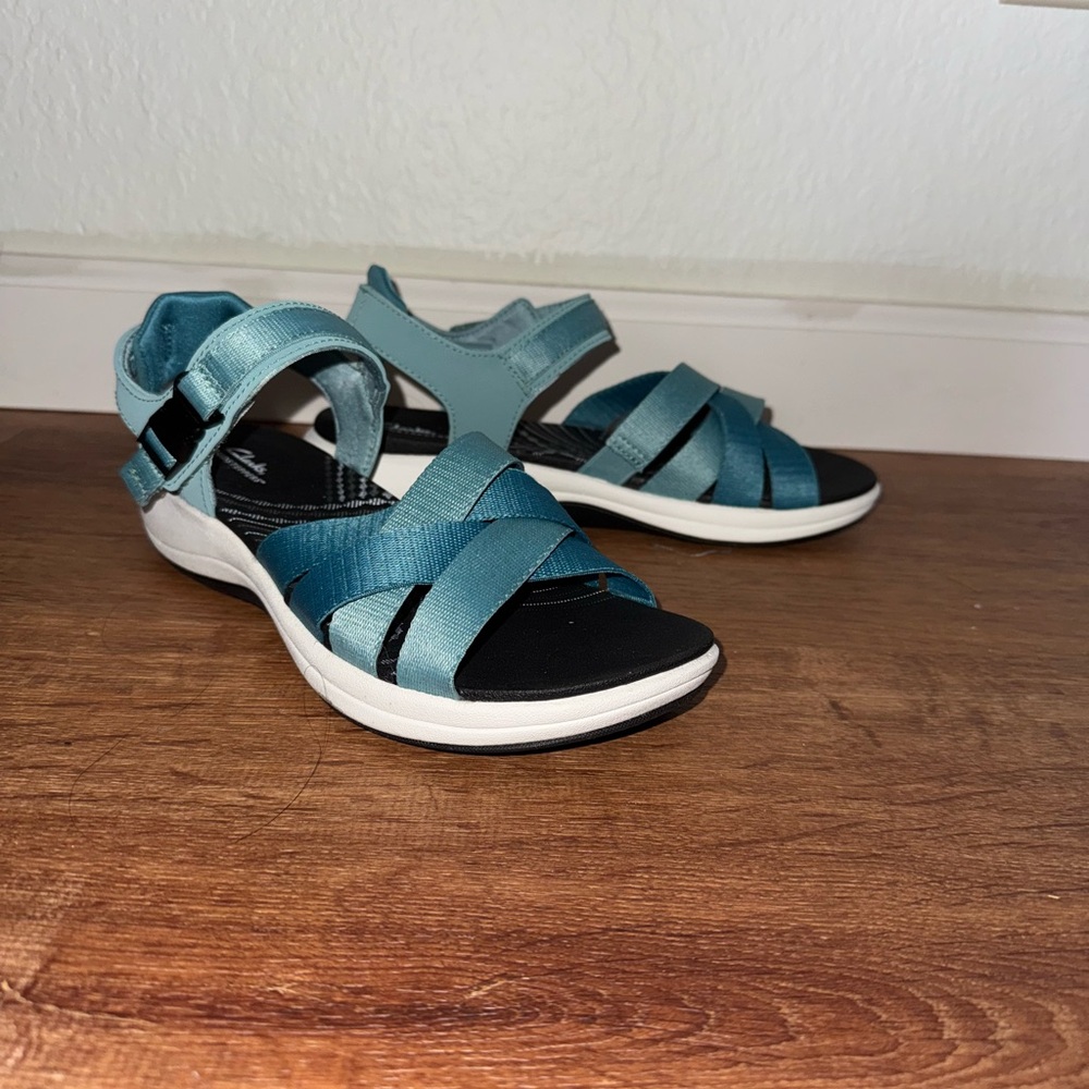 Teal Strappy Women's Sandals